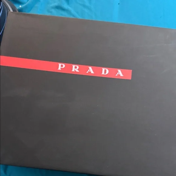 Prada Polarius Futuristic Black Iridescent High Top Sneakers Men's Size 12 - Picture 5 of 9